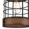 Westinghouse Pendant 60W Langston, Matte Black Barnwood Accents Cage Shade 6117900 - alternate 2